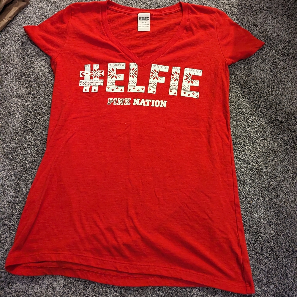 Victoria secret pink Elfie shirt